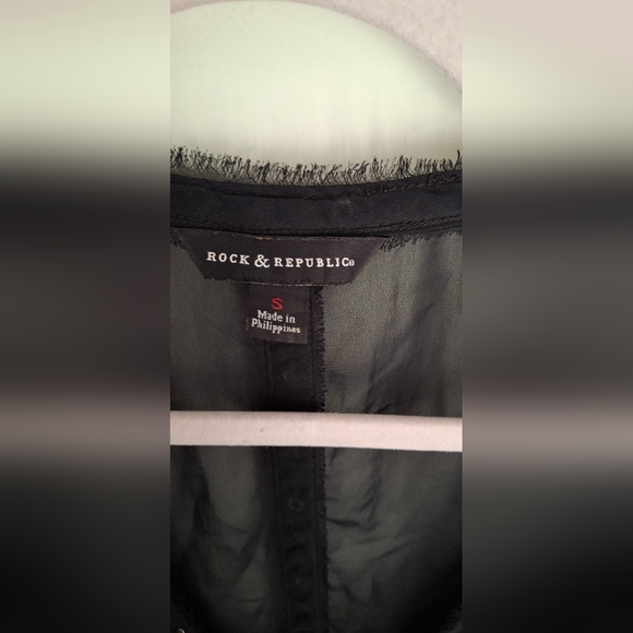 Rock & república womens tank top size small lighweight gothcore whymsygoth boho - Picture 2 of 7